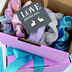 Love Just For You - Purple & Teal Gift Box Bundle - 6 Piece Easter Luxe Accessories (T03)