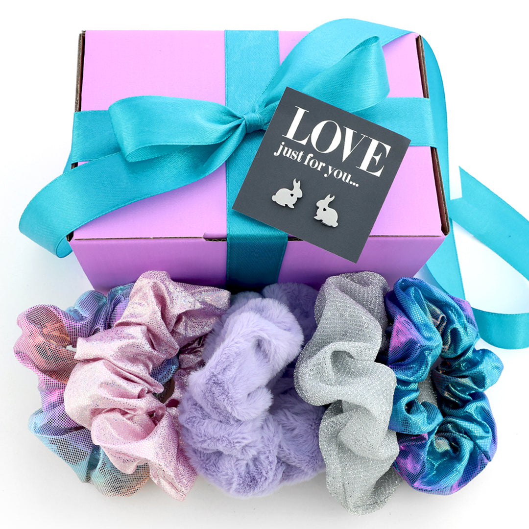 Love Just For You - Purple & Teal Gift Box Bundle - 6 Piece Easter Luxe Accessories (T03)