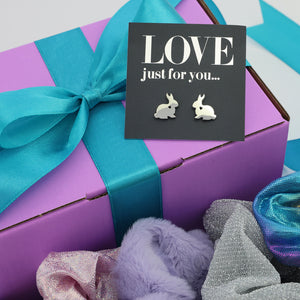 Love Just For You - Purple & Teal Gift Box Bundle - 6 Piece Easter Luxe Accessories (T03)