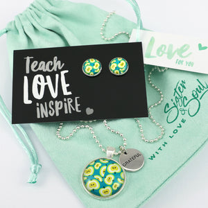 MINTY TEAL APPLE - TEACH LOVE INSPIRE - Gift Bundle (T06)