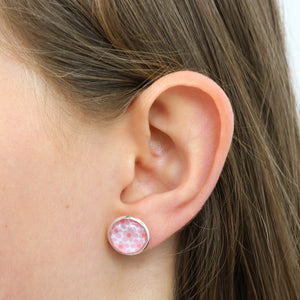 PINK COLLECTION - Love Just For You! - Rose Gold 12mm Circle Studs - Ella (11012)