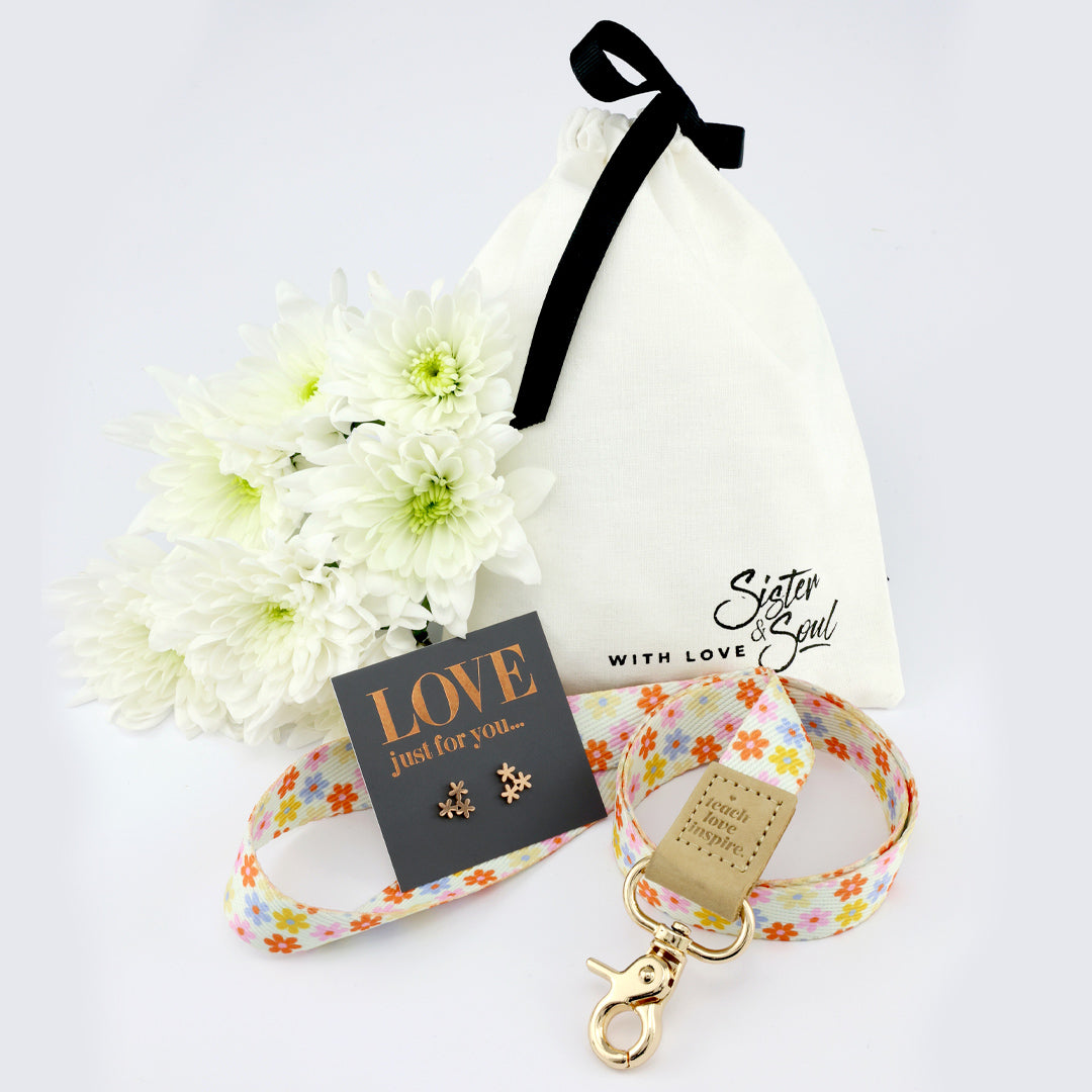 FLOWER POP CREAM Teach Love Inspire Lanyard - Love Just For You - Gift Bundle (R20)