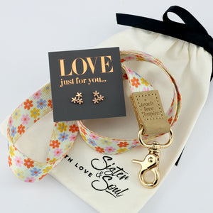 FLOWER POP CREAM Teach Love Inspire Lanyard - Love Just For You - Gift Bundle (R20)