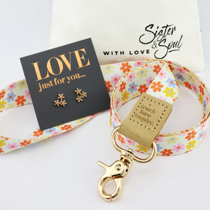 FLOWER POP CREAM Teach Love Inspire Lanyard - Love Just For You - Gift Bundle (R20)