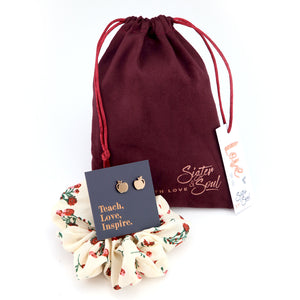 GARNET FLORAL & APPLE - Teach Love Inspire Gift Bundle (L02)