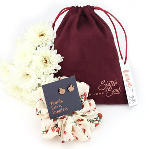 GARNET FLORAL & APPLE - Teach Love Inspire Gift Bundle (L02)