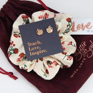 GARNET FLORAL & APPLE - Teach Love Inspire Gift Bundle (L02)