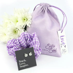 PURPLE GINGHAM & APPLES - Teach Love Inspire Gift Bundle (L07)