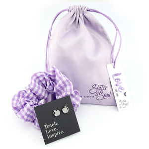 PURPLE GINGHAM & APPLES - Teach Love Inspire Gift Bundle (L07)