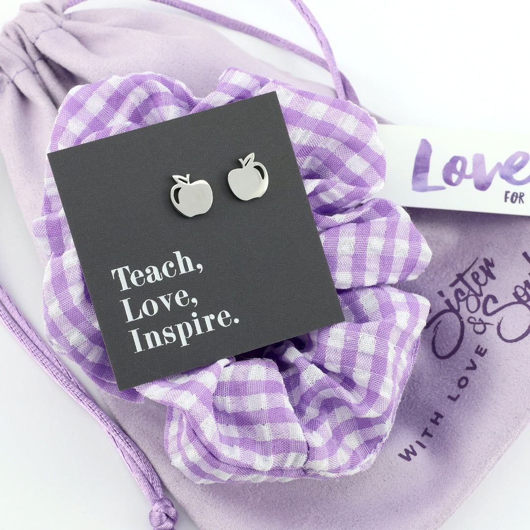 PURPLE GINGHAM & APPLES - Teach Love Inspire Gift Bundle (L07)