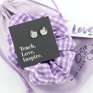 PURPLE GINGHAM & APPLES - Teach Love Inspire Gift Bundle (L07)