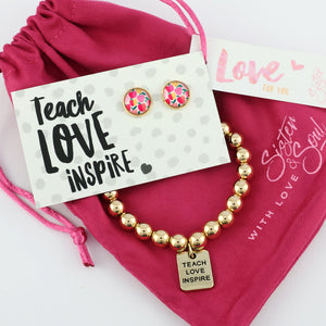 TEACH LOVE INSPIRE Apples In Hot Pink Bundle (R17)