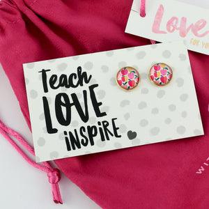 TEACH LOVE INSPIRE Apples In Hot Pink Bundle (R17)