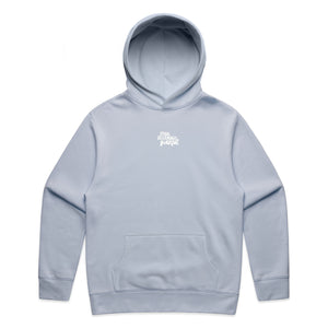 Deluxe Relaxed Worthy Beautiful Brave HOODIE - Powder Blue