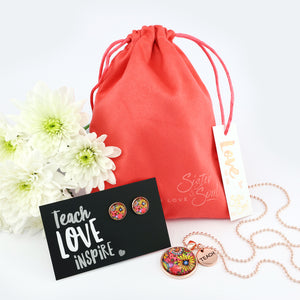 TANGERINE Floral- Teach Love Inspire - Gift Bundle (S22)