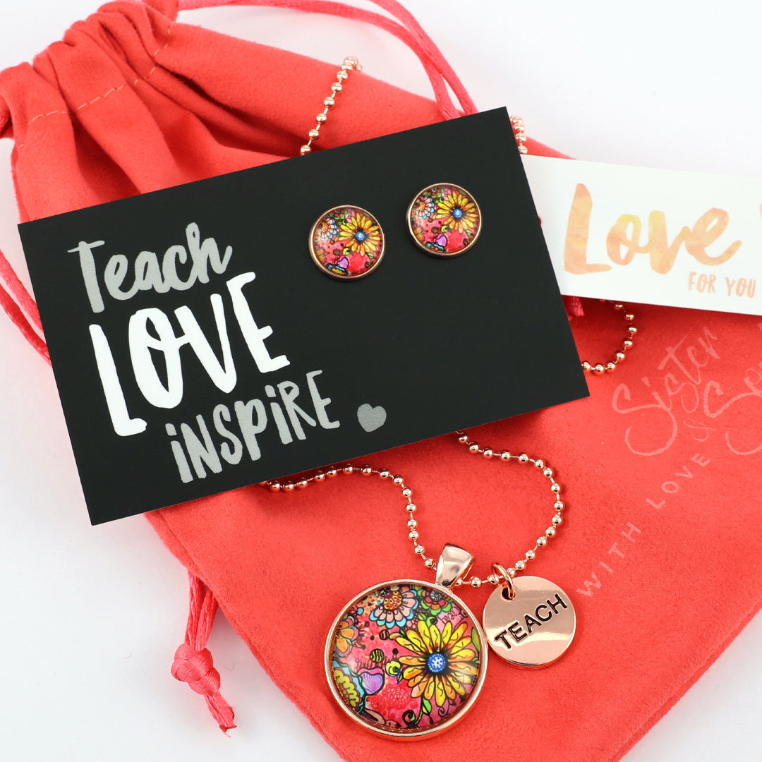 TANGERINE Floral- Teach Love Inspire - Gift Bundle (S22)