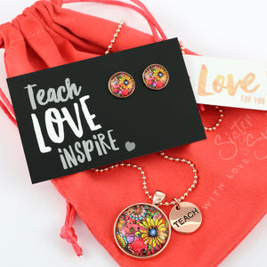 TANGERINE Floral- Teach Love Inspire - Gift Bundle (S22)