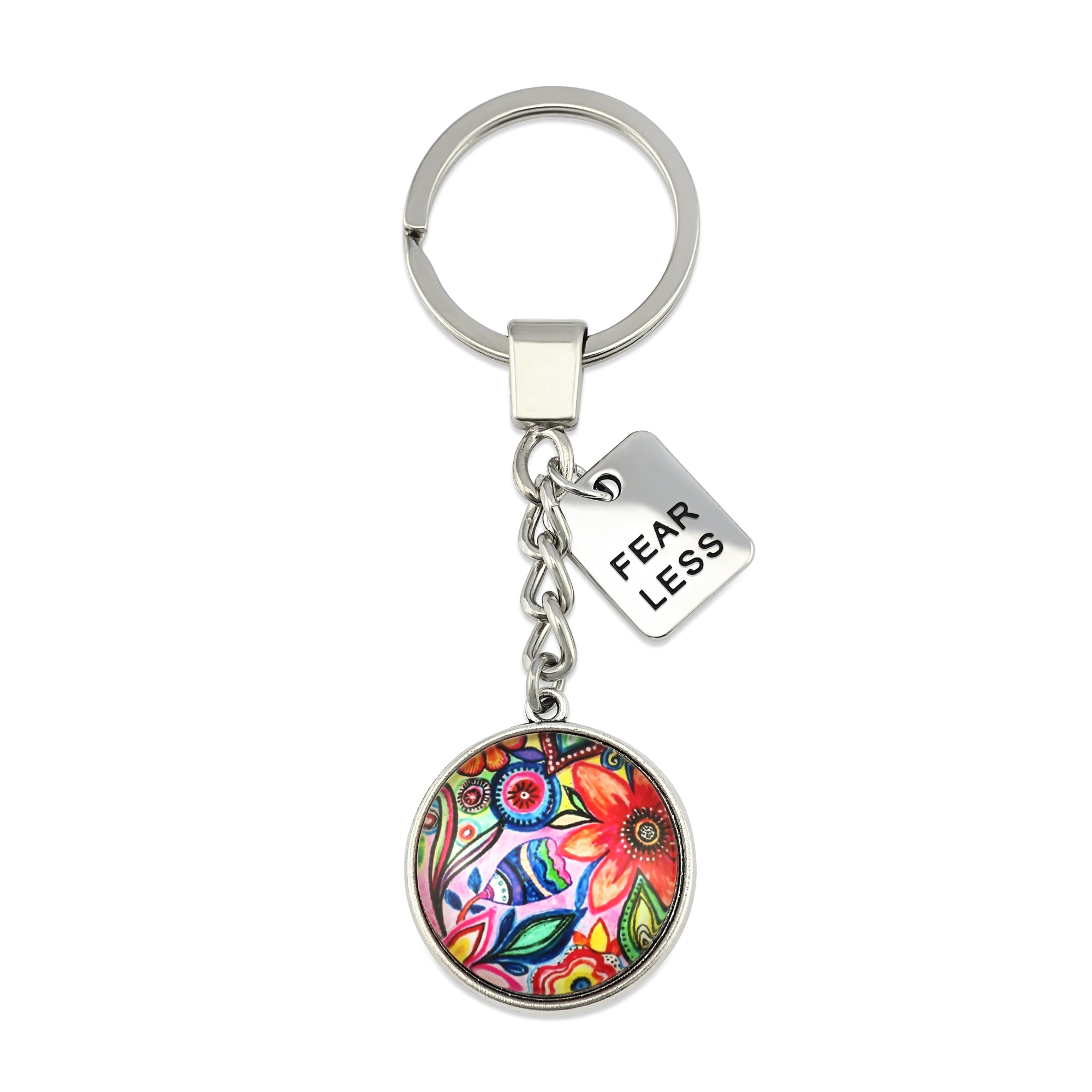 CABANA-FearLess-VintageSilverKeyring1