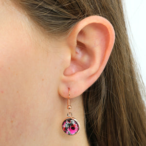 PINK COLLECTION - You Got This! - Rose Gold Dangle Earrings - Bonita (11265)