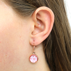 PINK COLLECTION - Beautiful Just Like You - Bright Silver Dangle Earrings - Ella (10953)