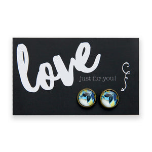 Blue Collection - Love Just For You - Vintage Gold 12mm Circle Studs - Dolce (11812)