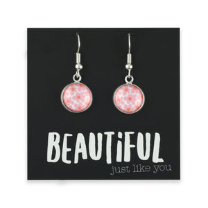 PINK COLLECTION - Beautiful Just Like You - Bright Silver Dangle Earrings - Ella (10953)