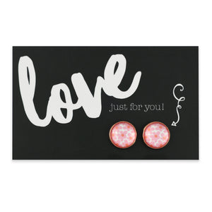 PINK COLLECTION - Love Just For You! - Rose Gold 12mm Circle Studs - Ella (11012)