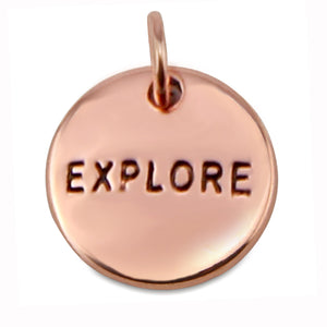 Today I Will... Word Charms (Rose Gold Copper-Add)