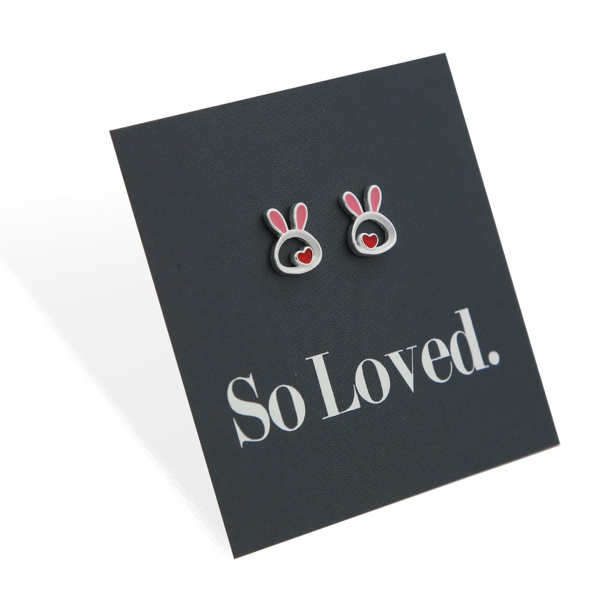 Bunny Face - Sterling Silver and Enamel - So Loved (9405-F)