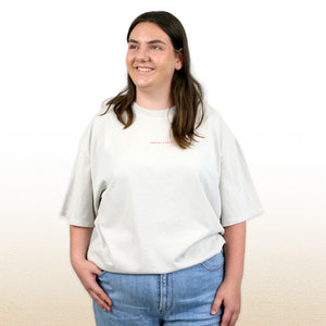 FIERCE FEARLESS FABULOUS - Plus Size - Unisex Washed Bone - Long Cut Heavy Tee