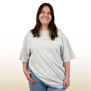 FIERCE FEARLESS FABULOUS - Plus Size - Unisex Washed Bone - Long Cut Heavy Tee