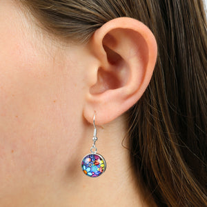 Heart & Soul Collection - Amazing Beautiful Brave - Bright Silver Dangle Earrings - Forever Young (11945)