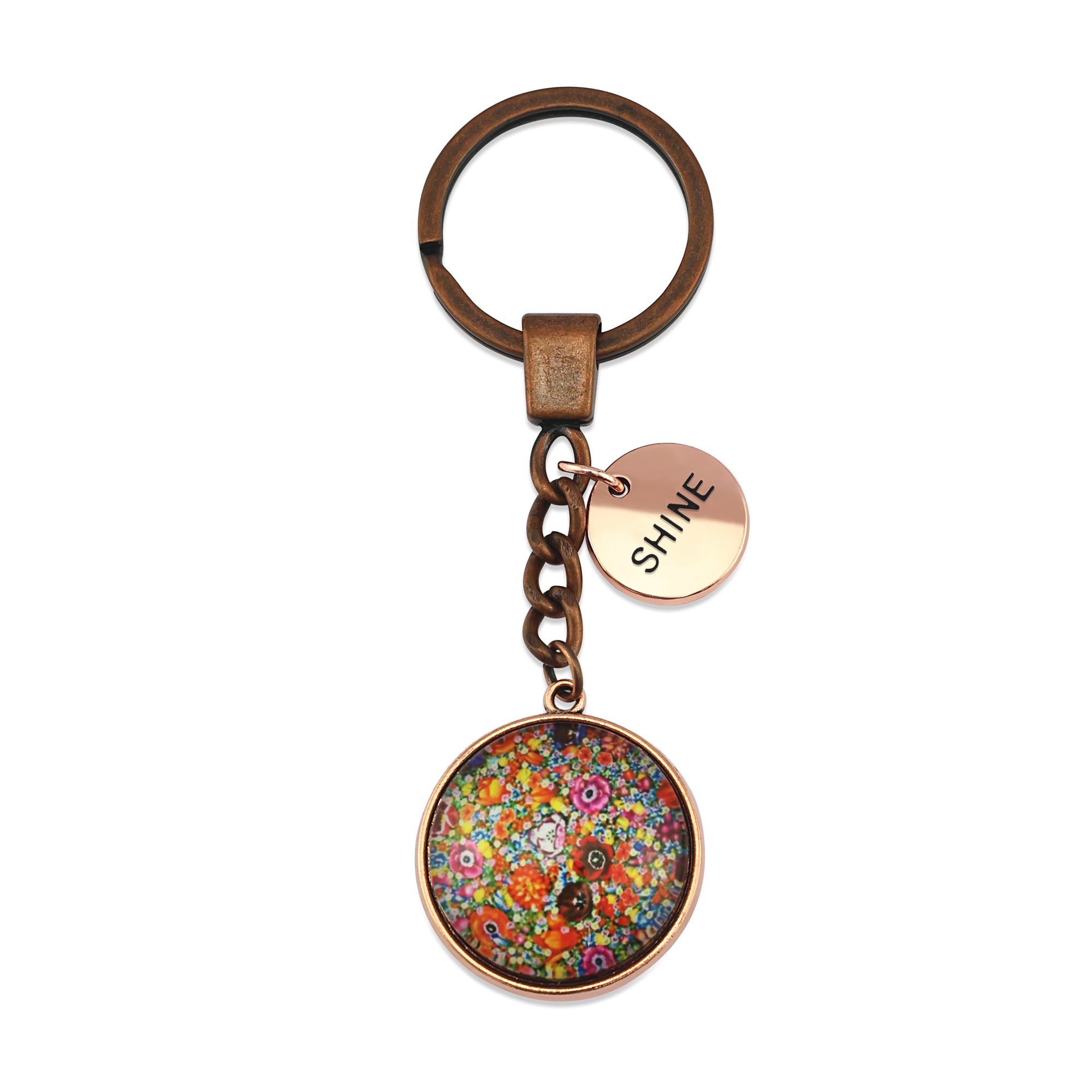 FLOWERPATCH-Shine-VintageRoseGoldKeyring1