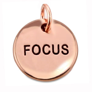 Today I Will... Word Charms (Rose Gold Copper-Add)