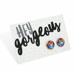 Heart & Soul Collection - Hey Gorgeous - Rose Gold 12mm Circle Studs - Forever Young (11925)