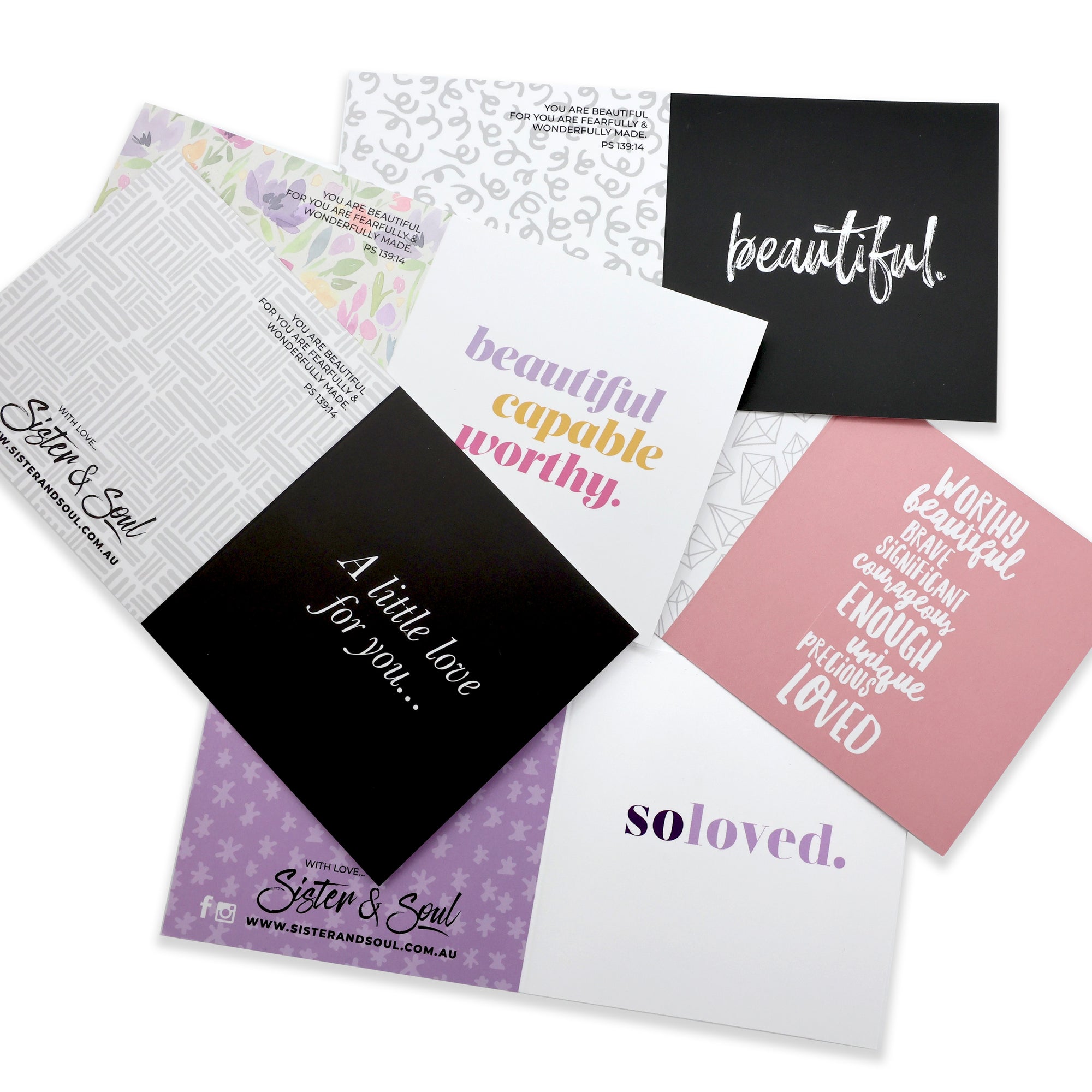 GIFT CARDS Pk 5 With Envelopes - A Little Love For You Pack (7001-1)