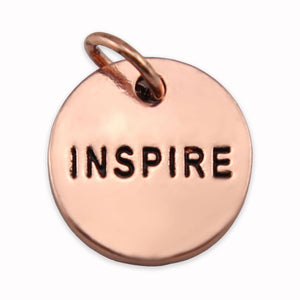 Today I Will... Word Charms (Rose Gold Copper-Add)