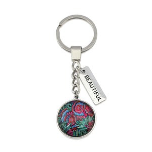 LILLIAN-Beautiful-VintageSilverKeyring1