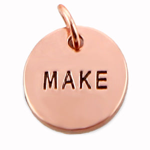 Today I Will... Word Charms (Rose Gold Copper-Add)