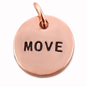 Today I Will... Word Charms (Rose Gold Copper-Add)