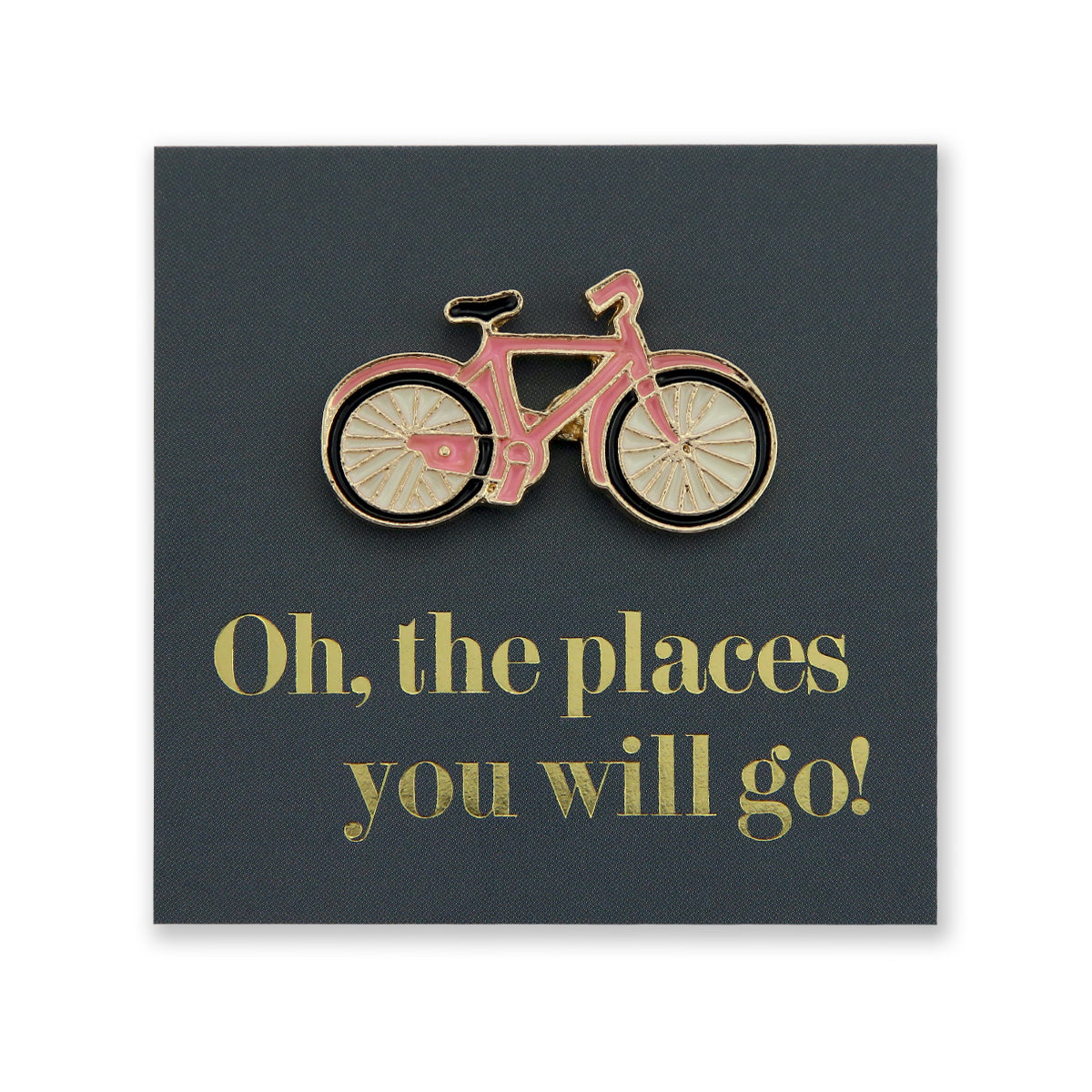 Lovely Pins! Oh, The Places You Will Go! - Bicycle Enamel Badge Pin - (12235)