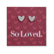 FREE GIFT Stainless Steel Heart Studs - So Loved