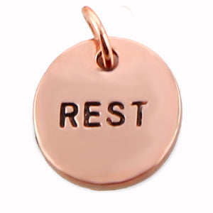 Today I Will... Word Charms (Rose Gold Copper-Add)