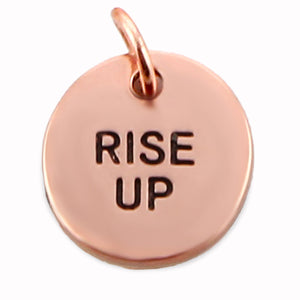 Today I Will... Word Charms (Rose Gold Copper-Add)