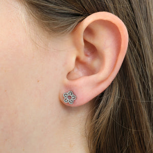 Stainless Steel Earring Studs - Flourish - FLOWER POWER