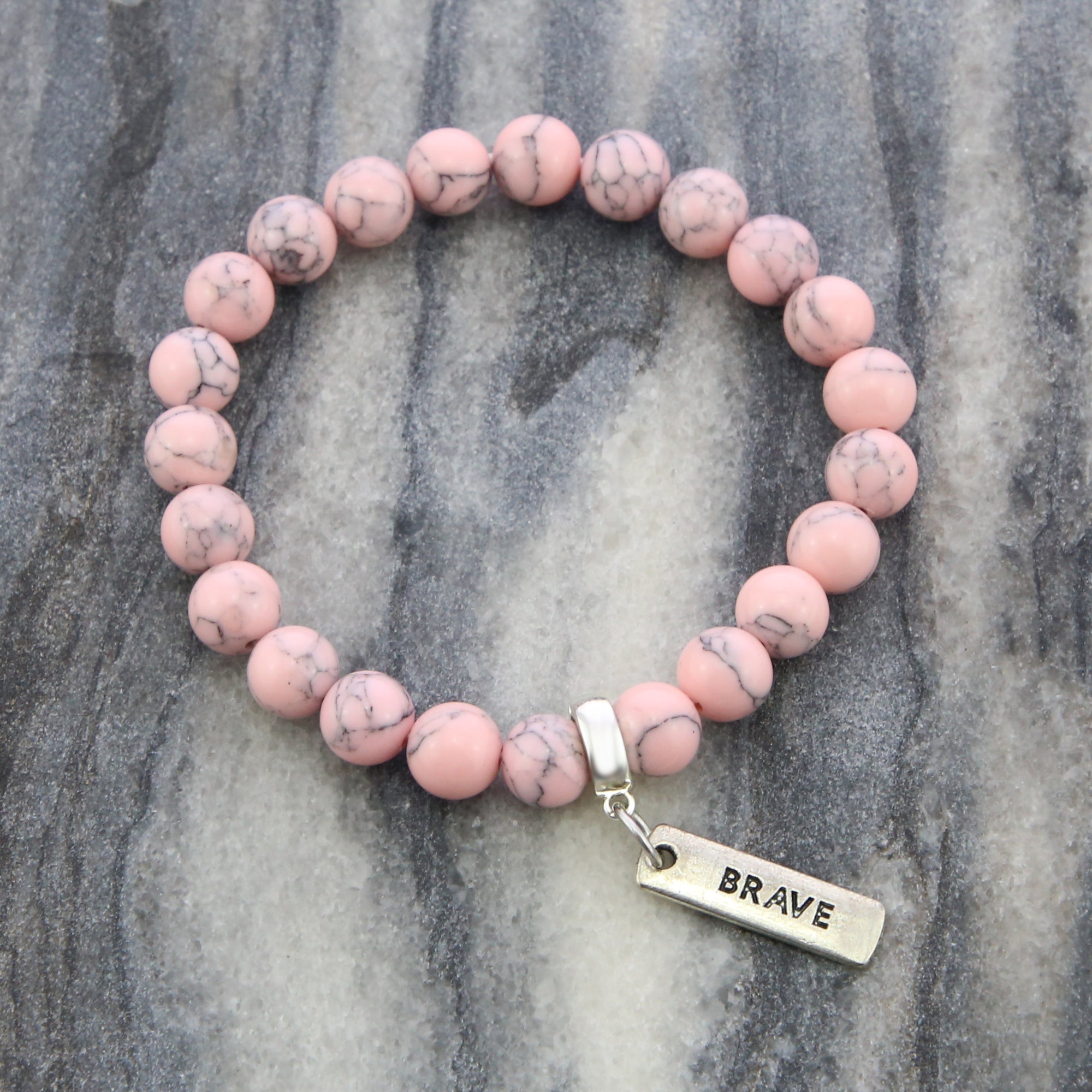 Rhodochrosite Gemstone Bracelet. Pink Gemstone Bracelet. Pink Stone Strand  Bracelet.