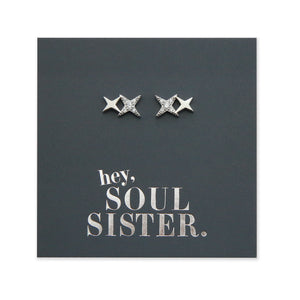 Twinkle - Sterling Silver Studs + CZ - Hey Soul Sister (2115-F)