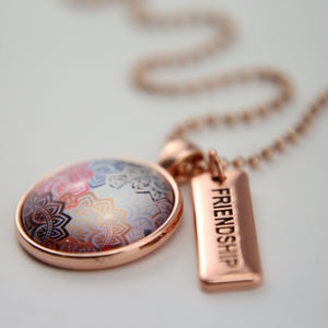 BOHO Collection - Rose Gold 'FRIENDSHIP' Necklace - Maya (11223)