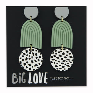 Acrylic Dangles - 'Big Love Just For You' - Osaka (11854)