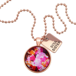 PINK COLLECTION - Rose Gold 'SOUL SISTER' Necklace - Ramona (10631)